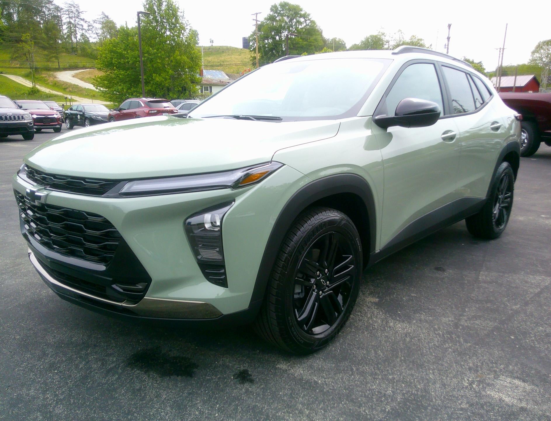 2026 Chevrolet Trax ACTIV in Cacti Green — front three-quarter view